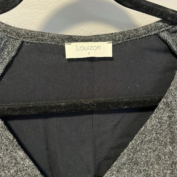 Louizon Paris midi wool blend dress grey size small - Picture 5 of 7